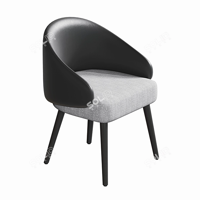 Sleek Minotti Lawson Chair 3D model image 3