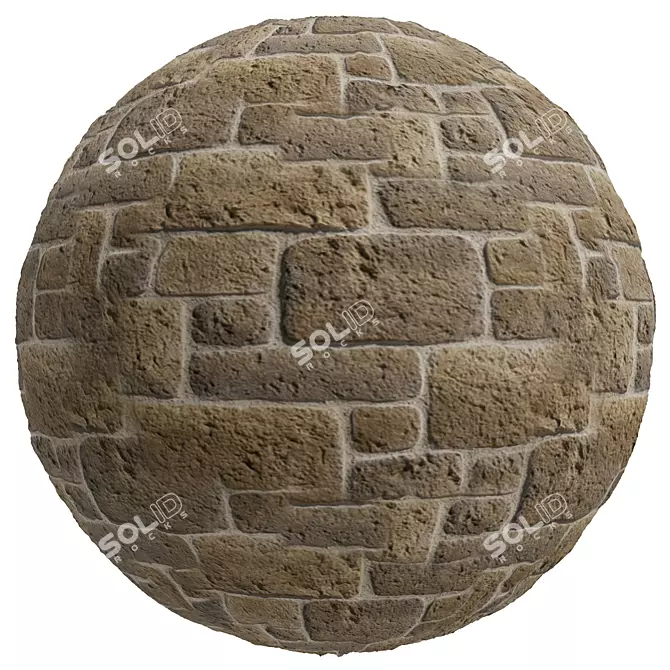 Vesuvio Stone Texture Set 3D model image 3