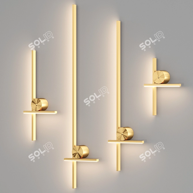 STICH LED Wall Light Fixture 3D model image 2