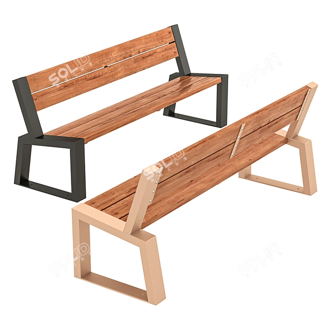 Outdoor Furniture Set Café №2 3D model image 3