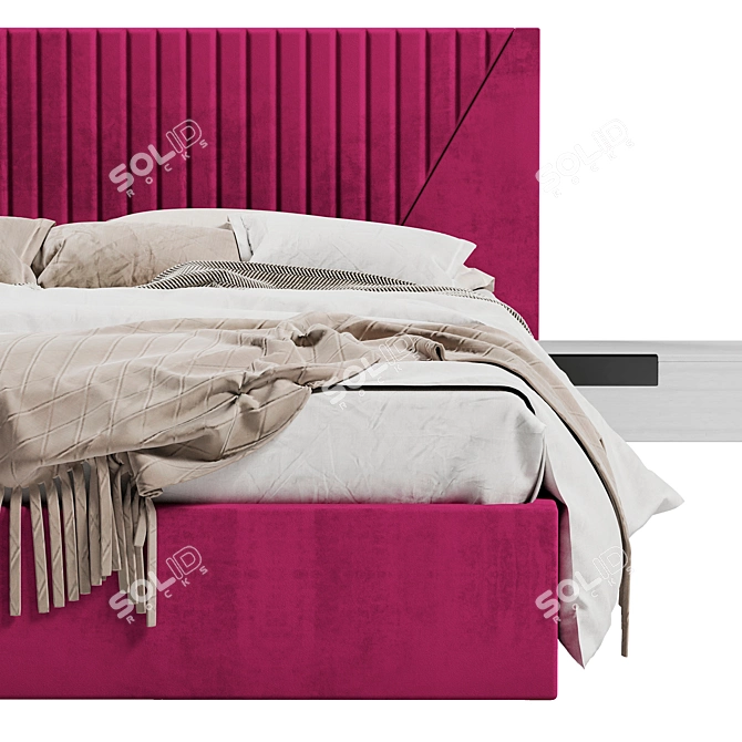 Modern Dynamic Greta Bed 3D model image 3