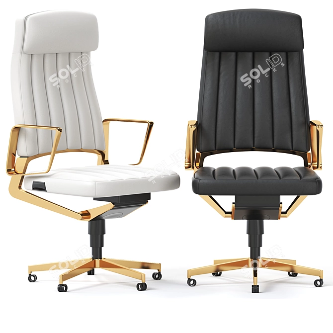 Vintage Swivel Chair 2015 Model 3D model image 1