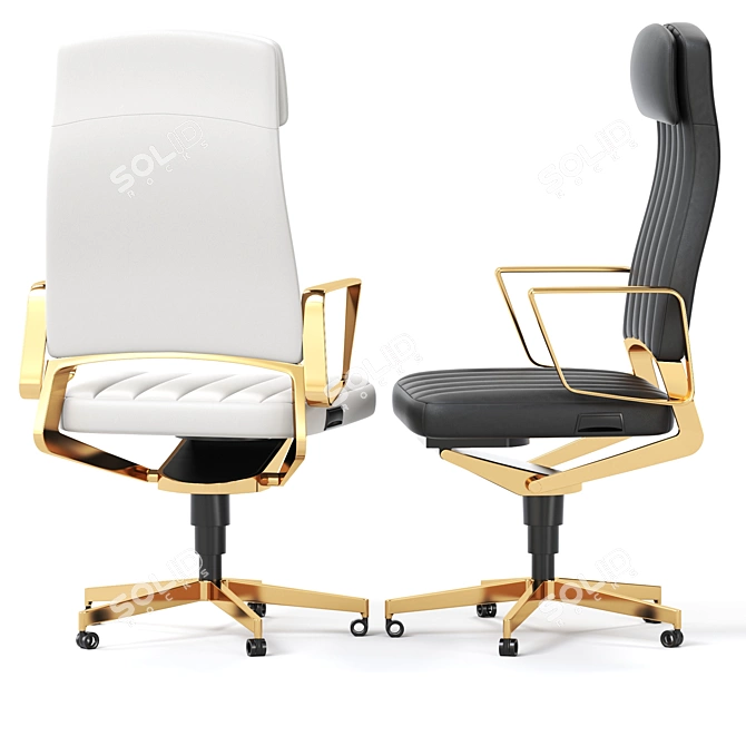 Vintage Swivel Chair 2015 Model 3D model image 2