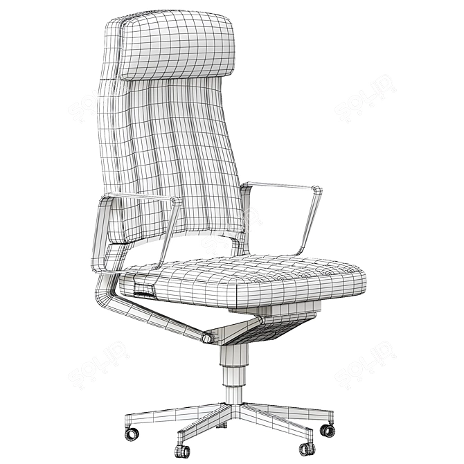Vintage Swivel Chair 2015 Model 3D model image 4