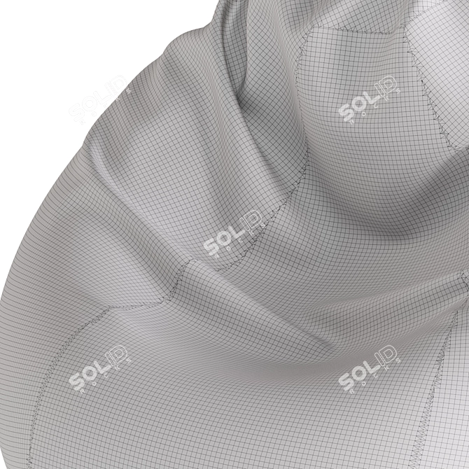 Bean Bag Chair 3 Colors 3D model image 6
