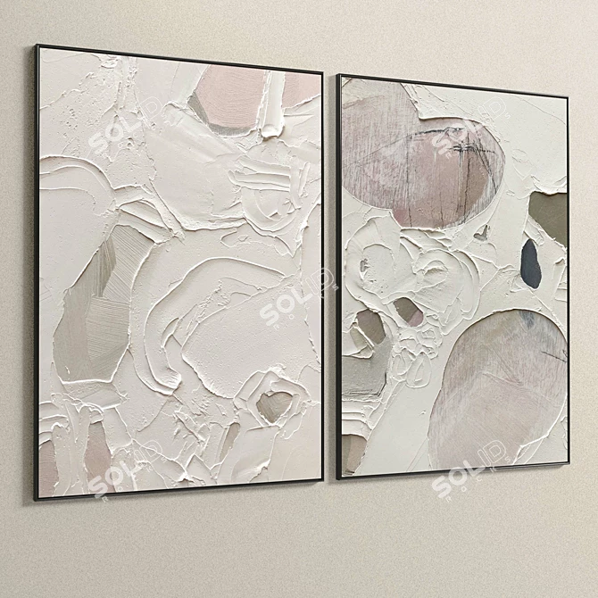 Dual Model Plaster Photo Frame 3D model image 5