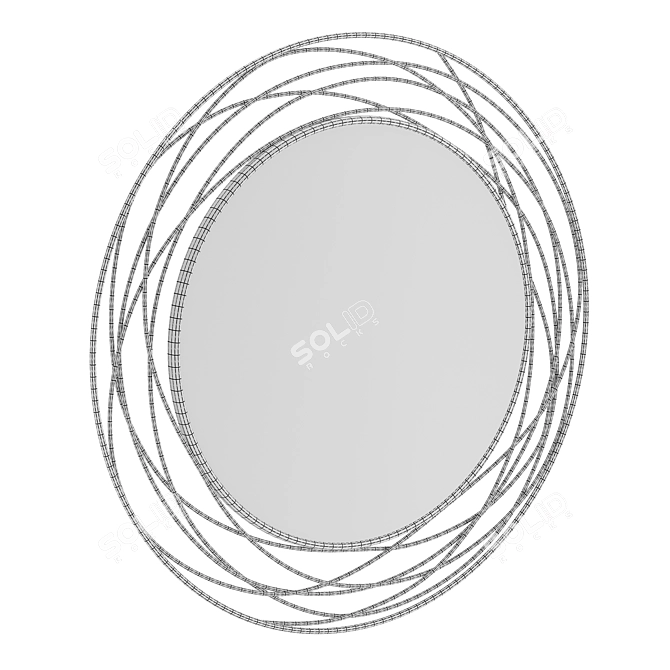 Augustus Swirl Accent Mirror, 3D 3D model image 4