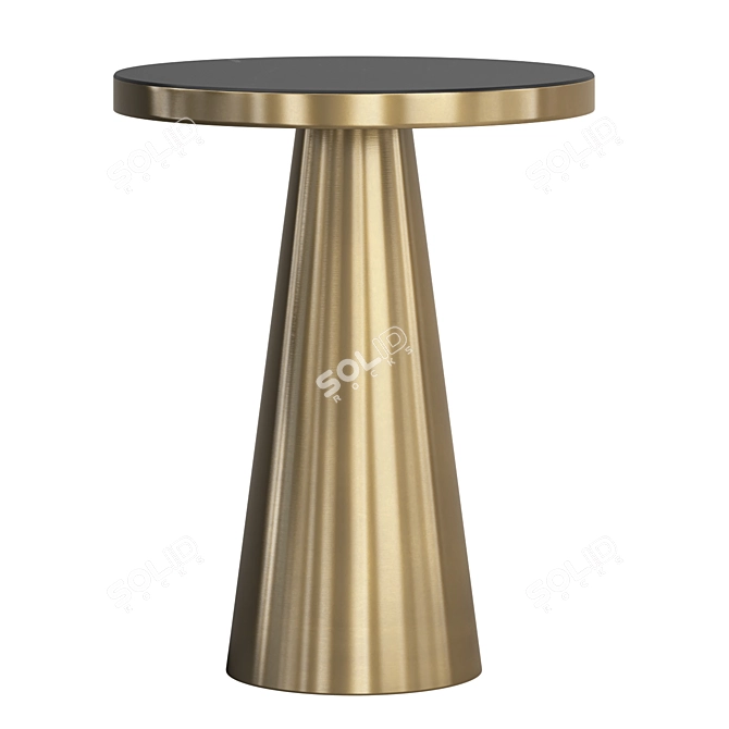 Chic Marble Noelle Side Table 3D model image 3