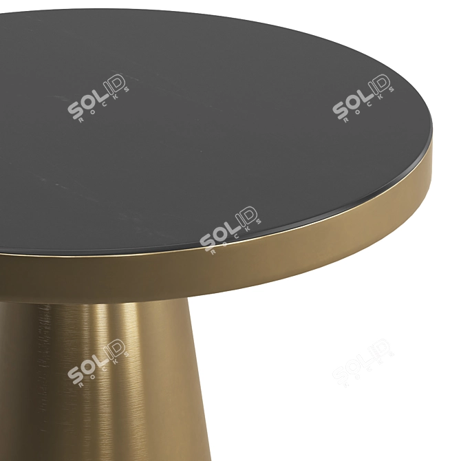 Chic Marble Noelle Side Table 3D model image 6