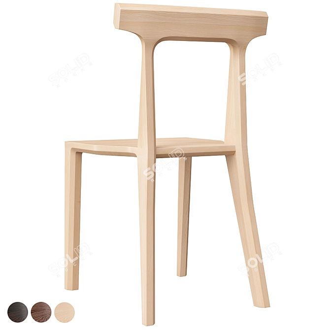  Wewood Orca Chair: Contemporary Elegance 3D model image 4