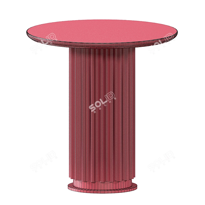 Emperador Dark Gold Marble Table 3D model image 3