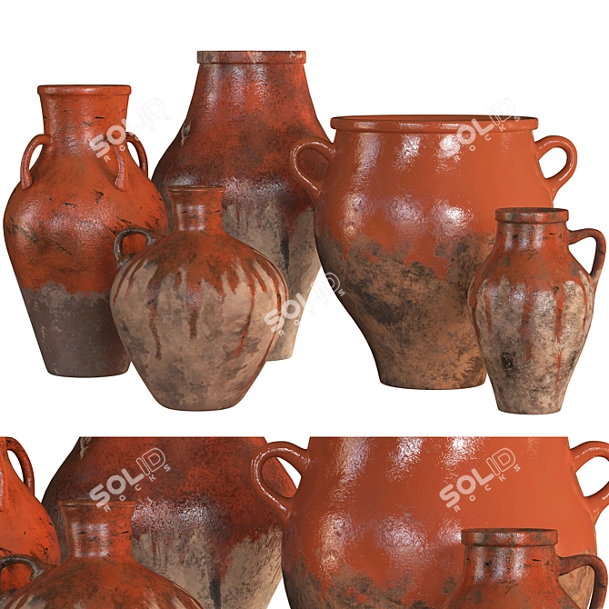 Versatile 4K Vases Set 11 3D model image 1