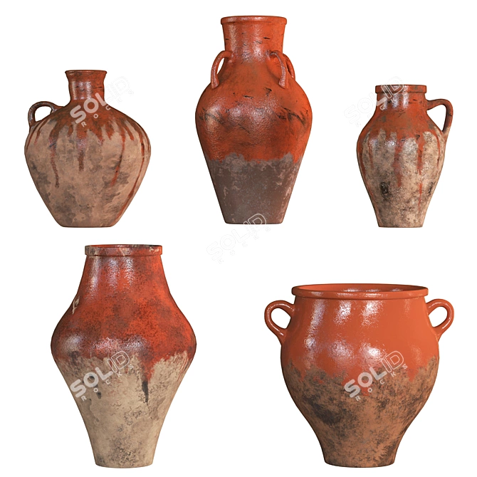 Versatile 4K Vases Set 11 3D model image 4