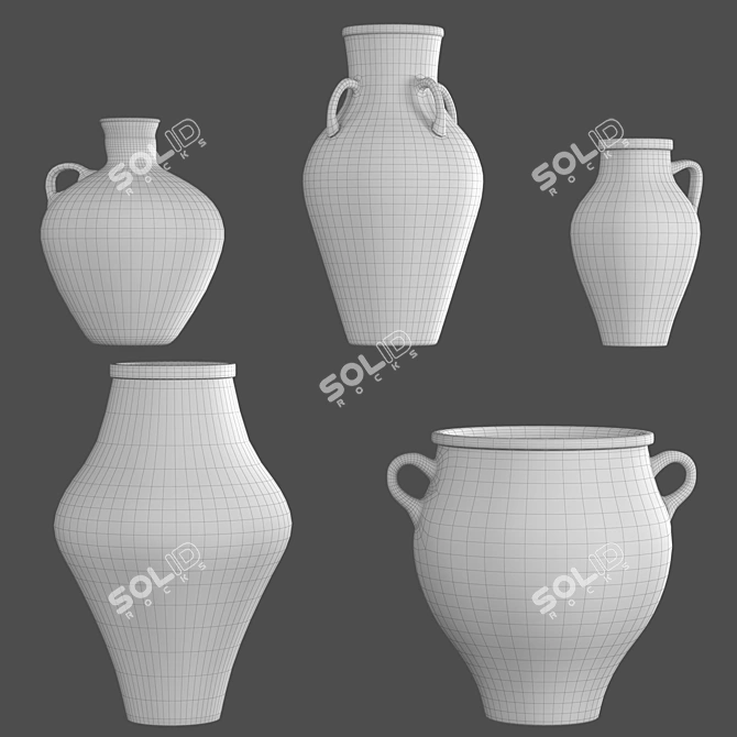 Versatile 4K Vases Set 11 3D model image 5