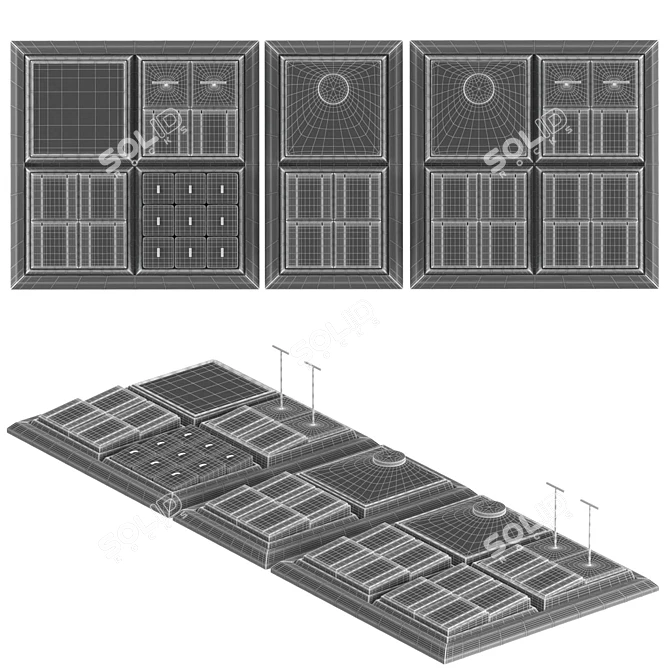 Fanxi-05 Jewelry Display Stand 3D model image 2