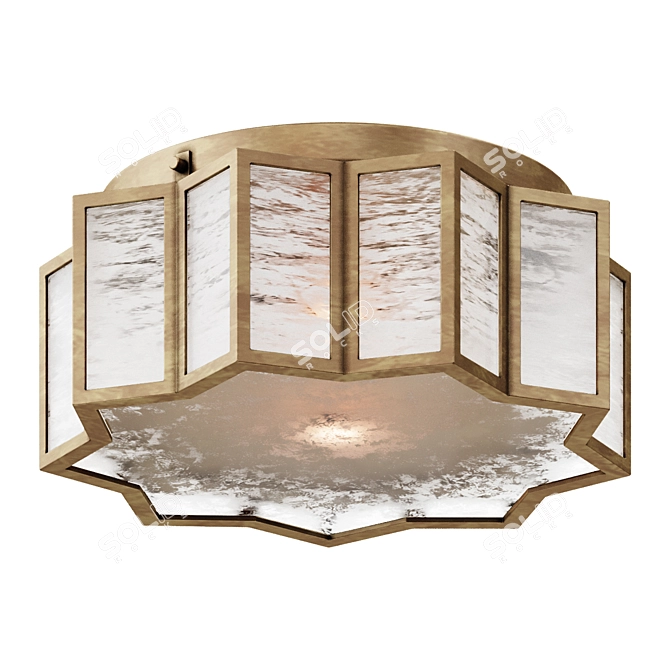 Vintage Elegance Ceiling Light 3D model image 1