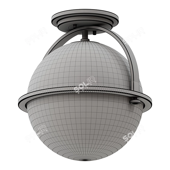 Elegant APOGEE Ceiling Light Fixture 3D model image 2