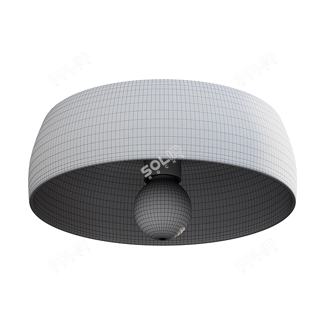 Ceramic Ceiling Light Fixture 3D model image 2