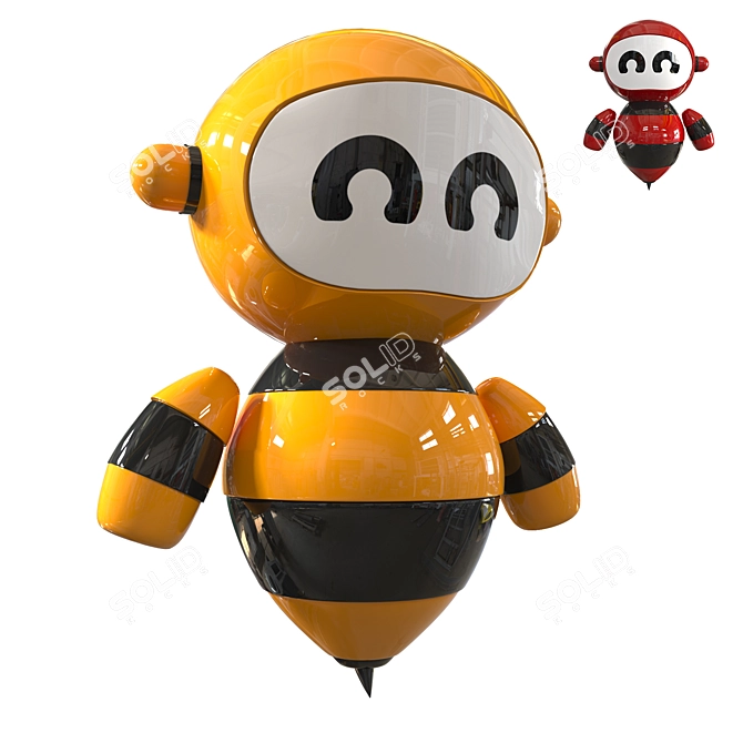 Tech Bee Robot Maker Kit 3D model image 4