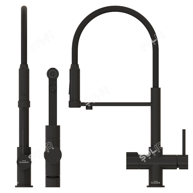 ZorG Steel Hammer 2003 Mixer 3D model image 3