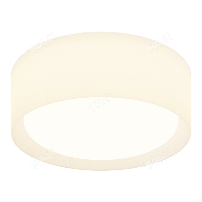 Sleek LED Ceiling Light Fixture 3D model image 1