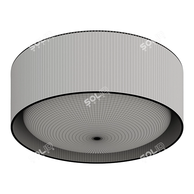 Sleek LED Ceiling Light Fixture 3D model image 2