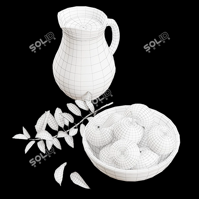 3D Architectural Model Set Mandarin 3D model image 4