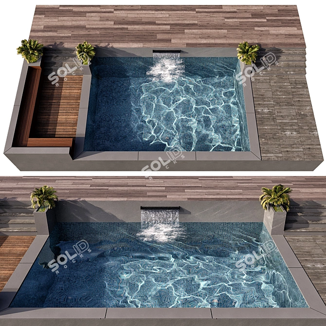 Crystal Clear Pool Model 3D model image 1