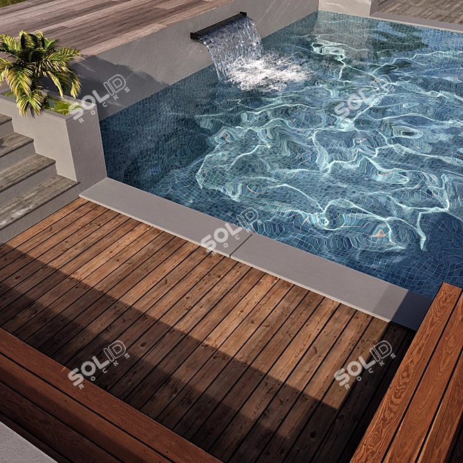 Crystal Clear Pool Model 3D model image 2