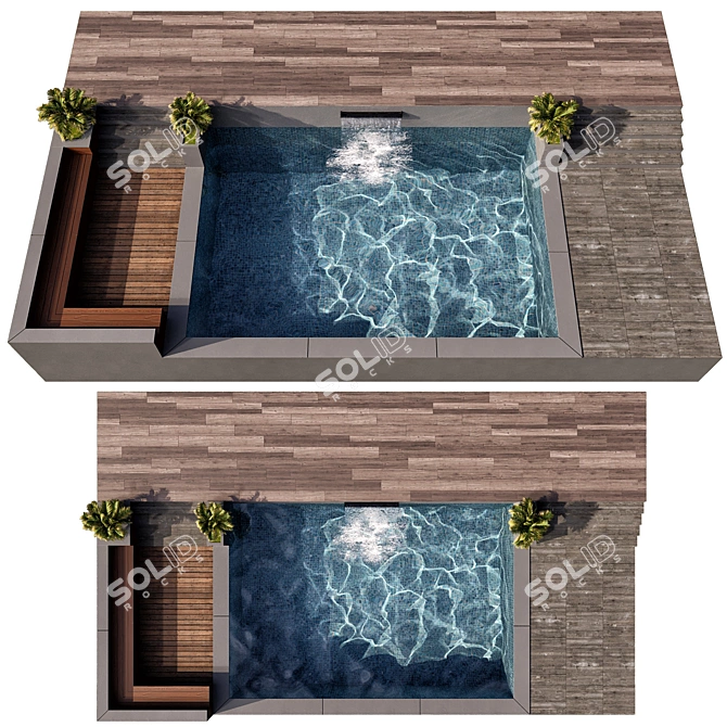 Crystal Clear Pool Model 3D model image 3