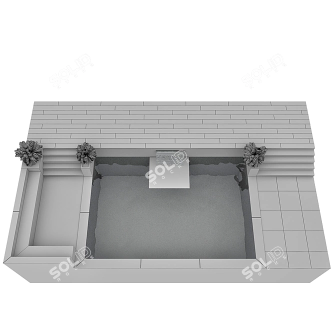 Crystal Clear Pool Model 3D model image 5