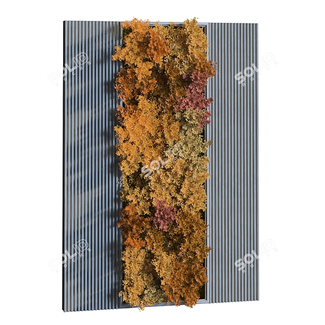 Modern Interior Vertical Plant Set 3D model image 2