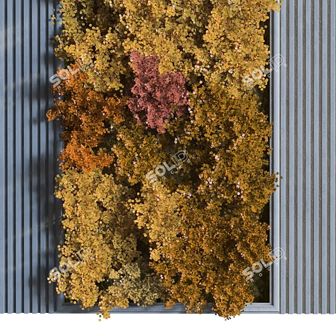 Modern Interior Vertical Plant Set 3D model image 3