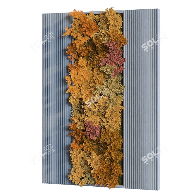 Modern Interior Vertical Plant Set 3D model image 4