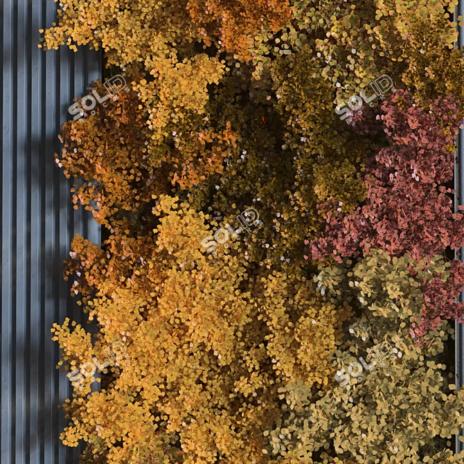 Modern Interior Vertical Plant Set 3D model image 5