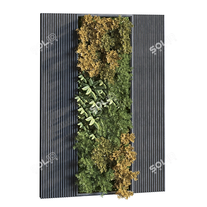 Modern Vertical Plant Set 313 3D model image 3
