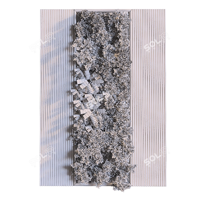 Modern Vertical Plant Set 313 3D model image 6