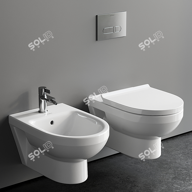 2022 No.1 Wall-Hung Toilet-Bidet 3D model image 1