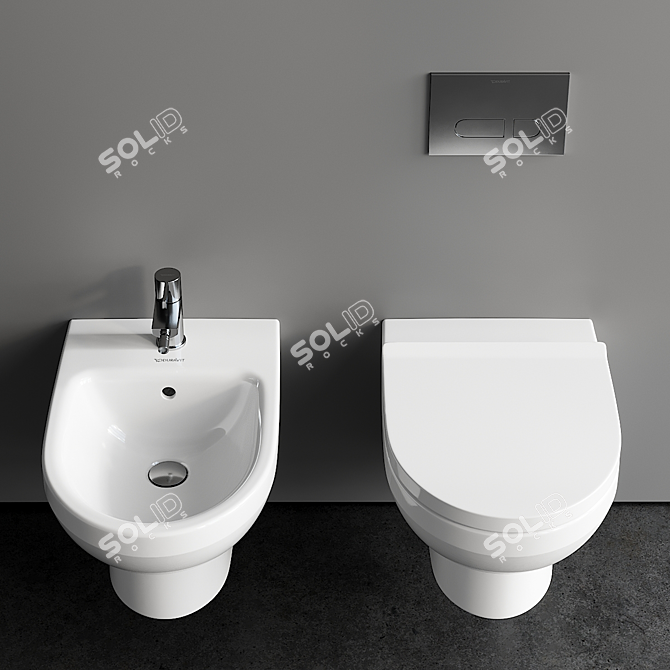 2022 No.1 Wall-Hung Toilet-Bidet 3D model image 3