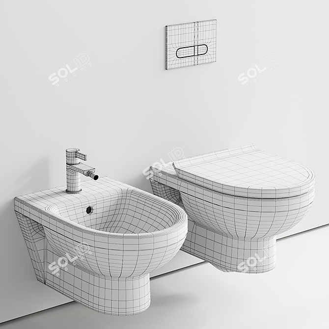 2022 No.1 Wall-Hung Toilet-Bidet 3D model image 5