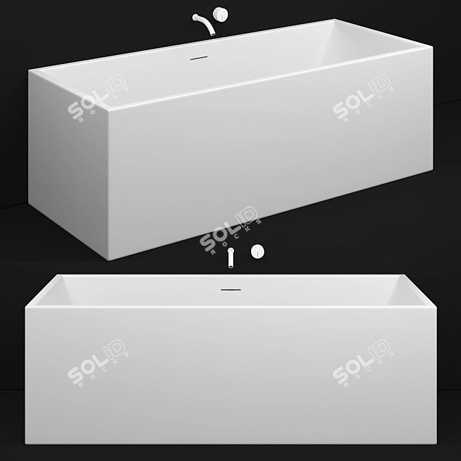 Corian Nic Vasca Pool 170x70x57h 3D model image 1