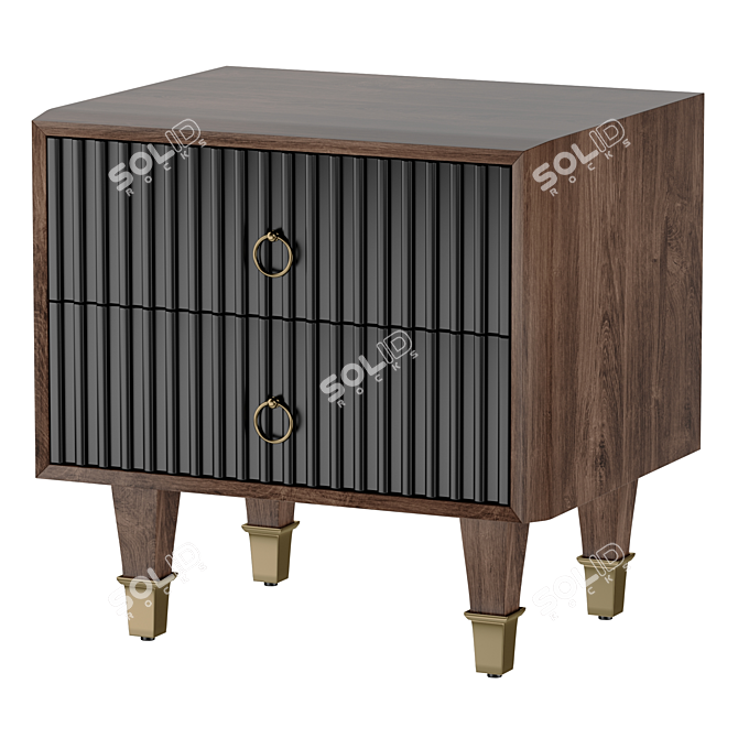 Cozy Bedside Storage Cube 3D model image 1