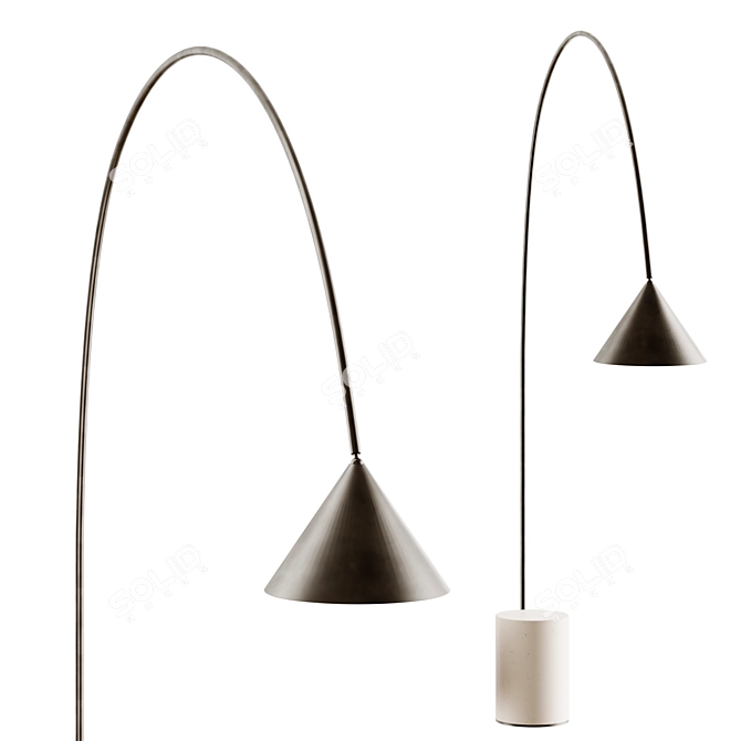 OZZ Floor Lamp | Light & Stone 3D model image 1