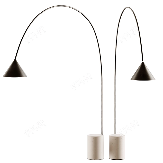 OZZ Floor Lamp | Light & Stone 3D model image 2