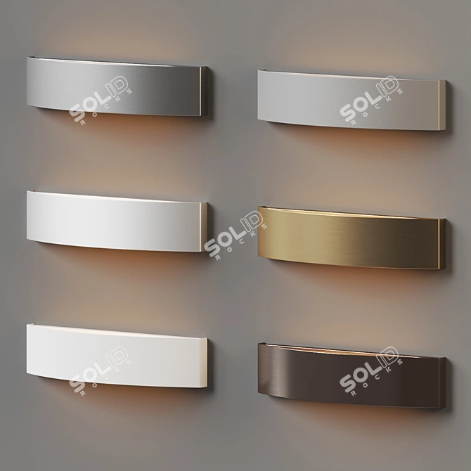 Detta LED Wall Sconce - Elegant Warm Glow 3D model image 3