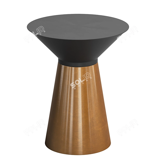 Modern Warner Side Table: Minimalistic Symmetry 3D model image 1