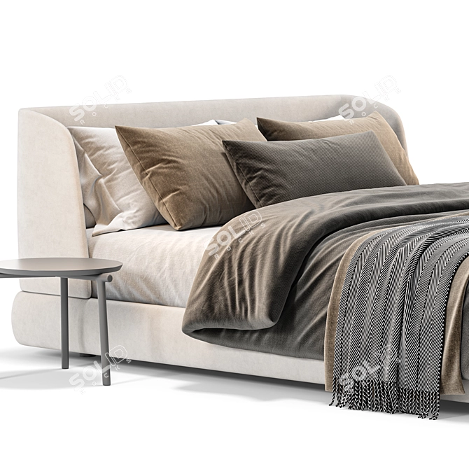 Modern Bed MisuraEmme Virgin 3D model image 2