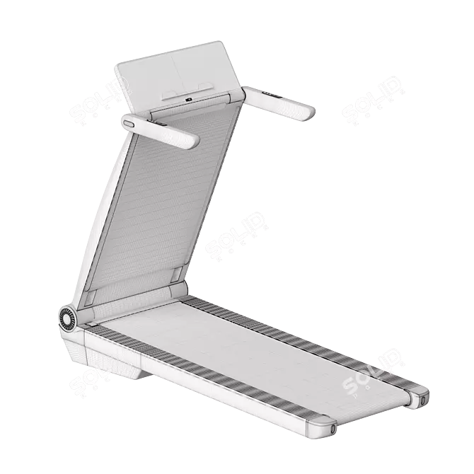 Foldable Smart Treadmill, 3 Colors 3D model image 1