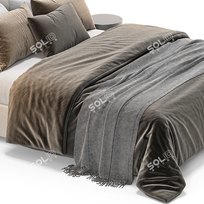 West Elm Shelter Bed 3D 3D model image 3