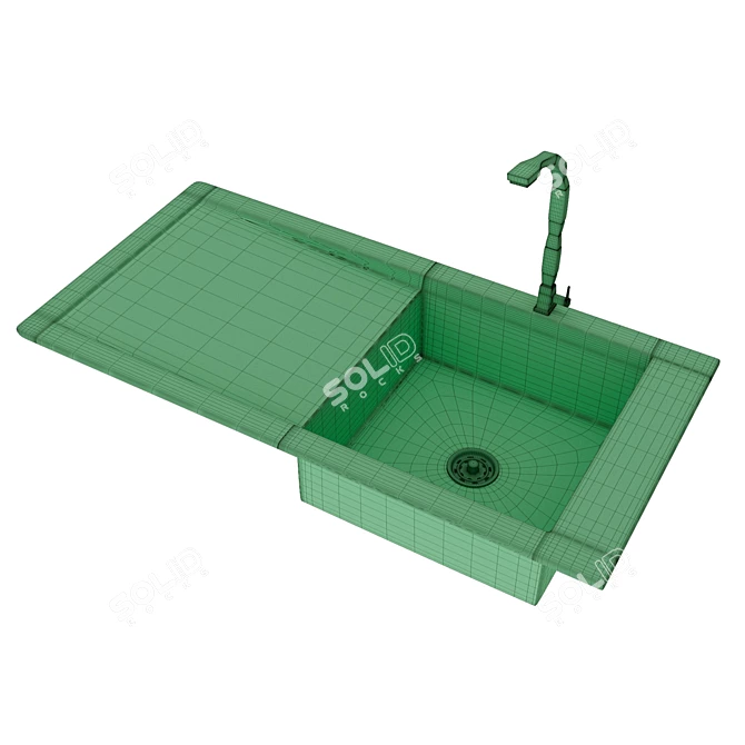 Modern 3D Sink Model 26360 3D model image 3